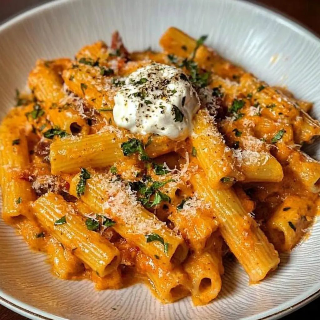Creamy Garlic Tomato Pasta