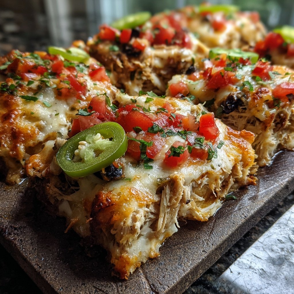 Shredded Chicken Nacho Casserole