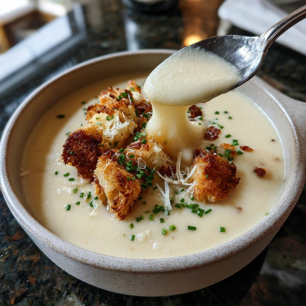 Creamy Cauliflower Soup Bowl