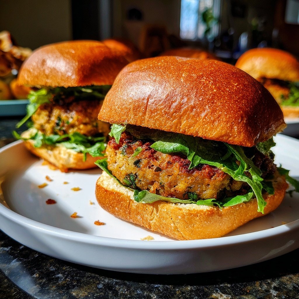 Mushroom Patty Sliders
