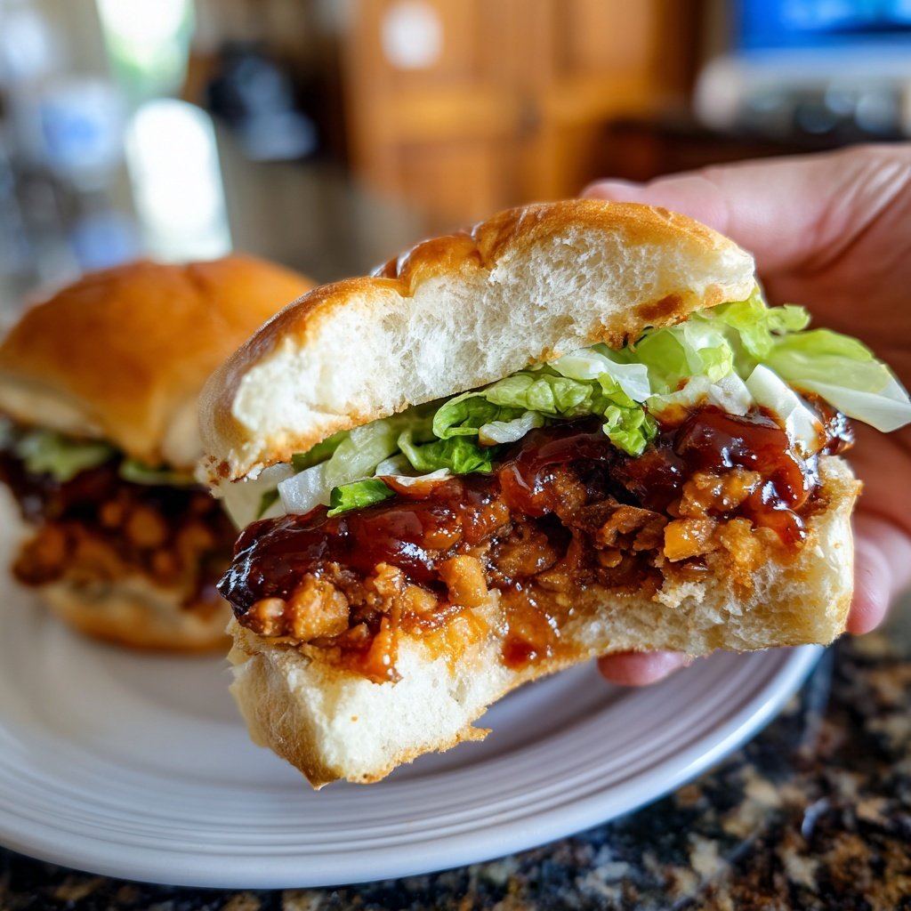 Easy Slider BBQ Lentil Sliders