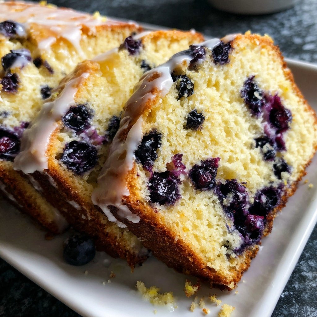 Baking & Desserts Lemon Blueberry Loaf Cake