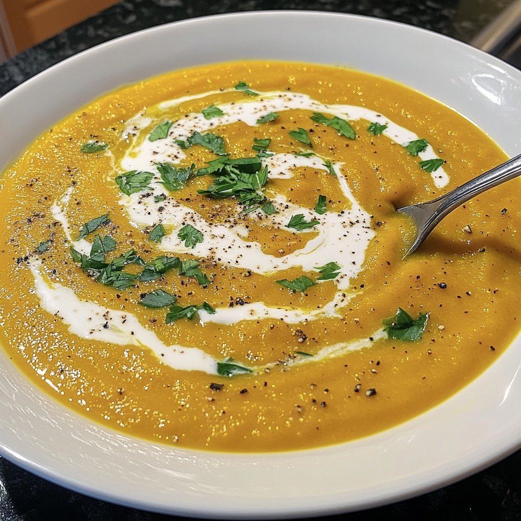 Squash Soup Blended Smooth