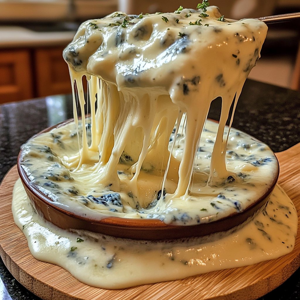 Fondue with Blue Cheese Blend