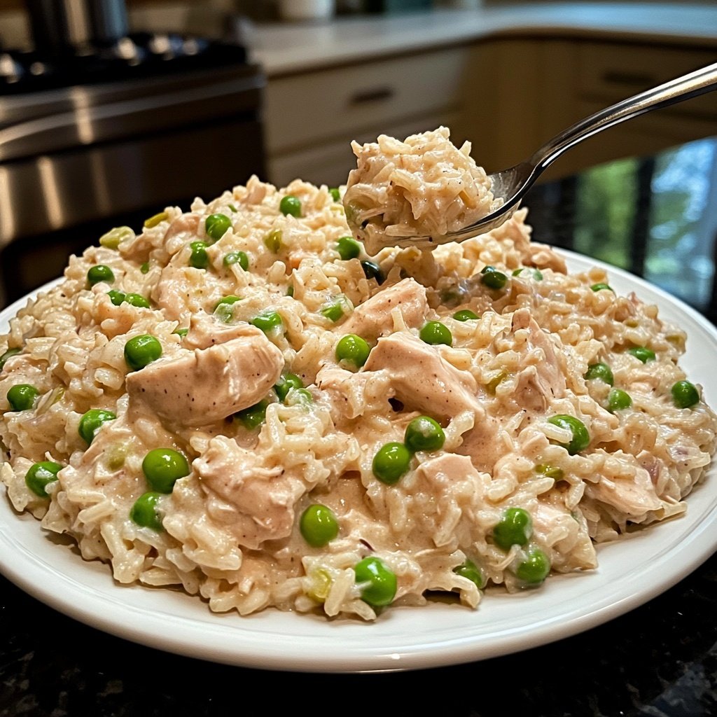 Creamy Slow Cooker Chicken and Rice