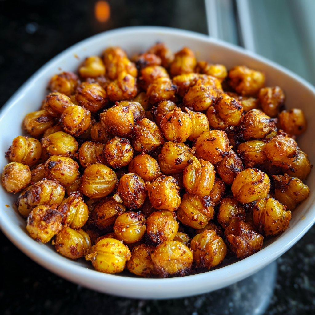 Super Bowl Appetizer Roasted Chickpeas