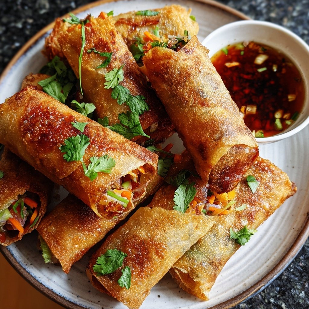 Super Bowl Veggie Spring Rolls