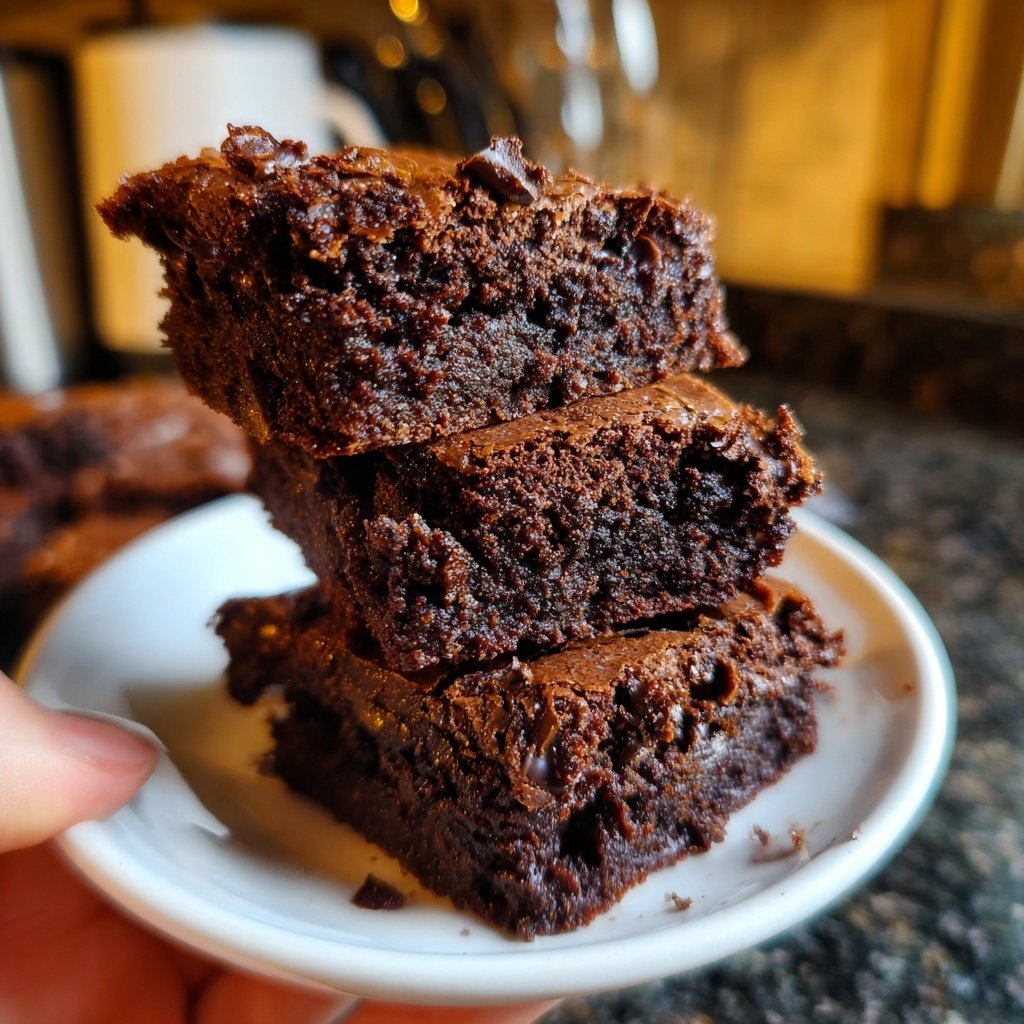 Sourdough Discard Brownies With Cocoa