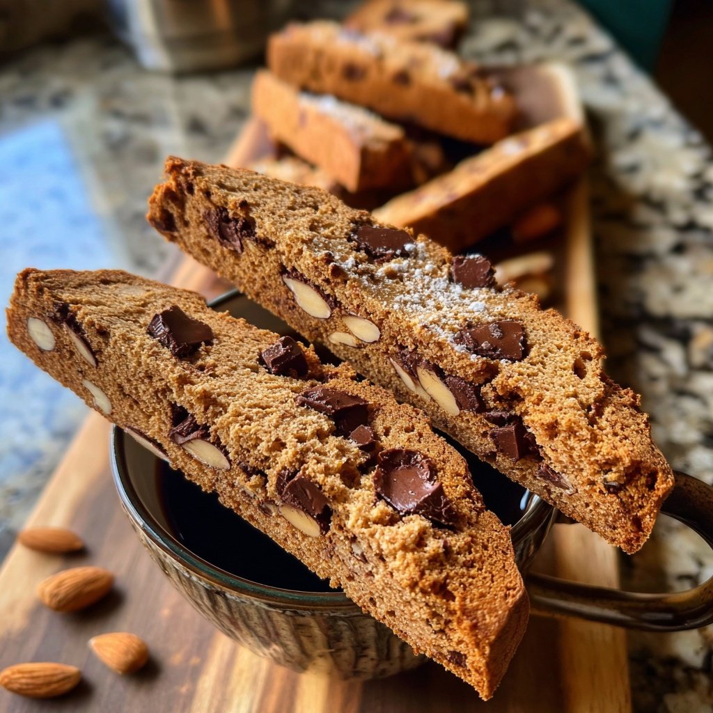 Chocolate Almond Biscotti