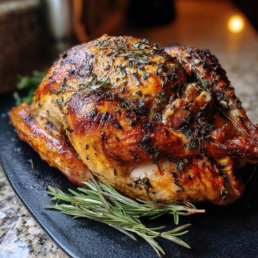 Seasonal & Festive Thanksgiving Herb Stuffed Turkey