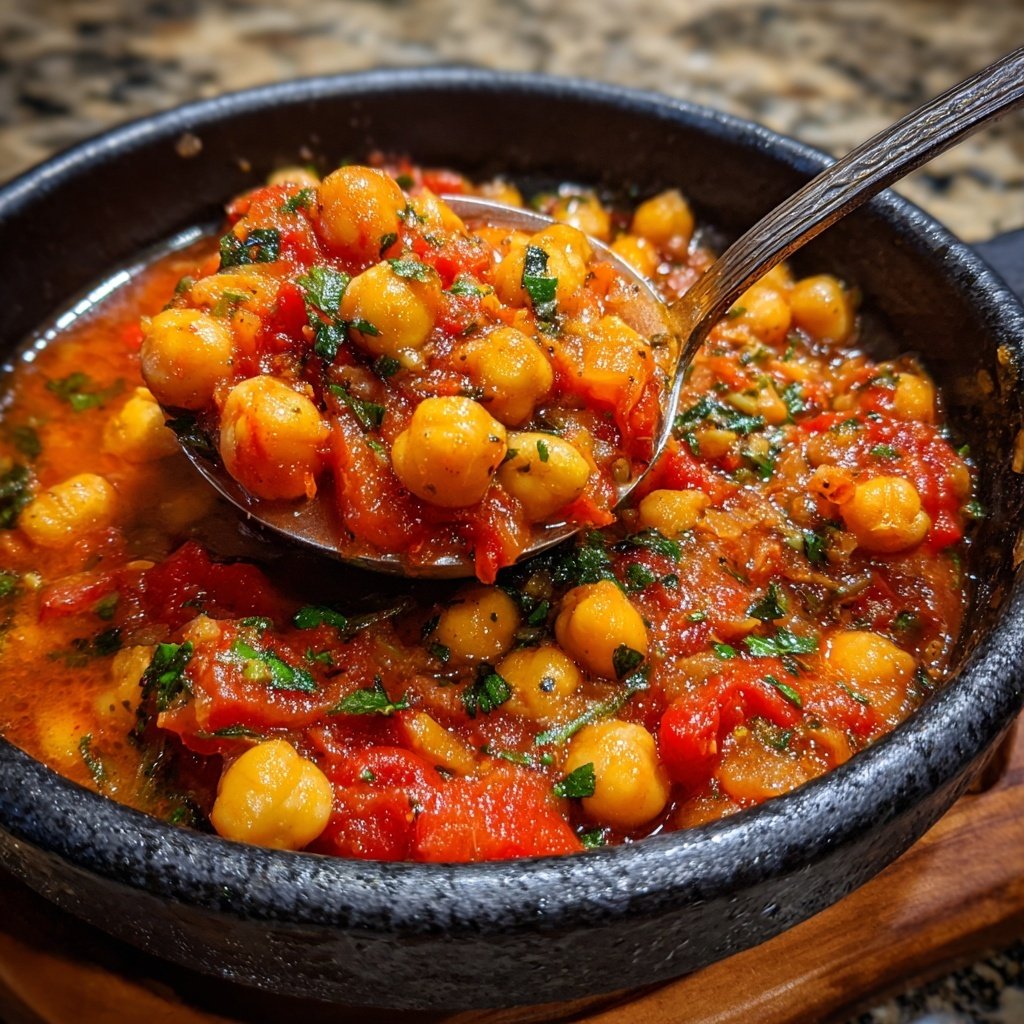 Healthy Dinner Tomato Chickpea Stew