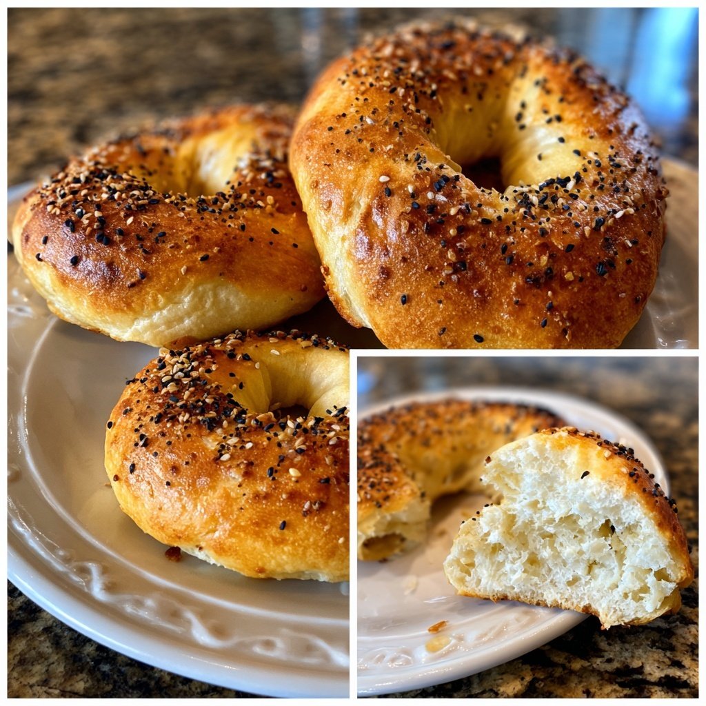 Two Ingredient Yogurt Bagels