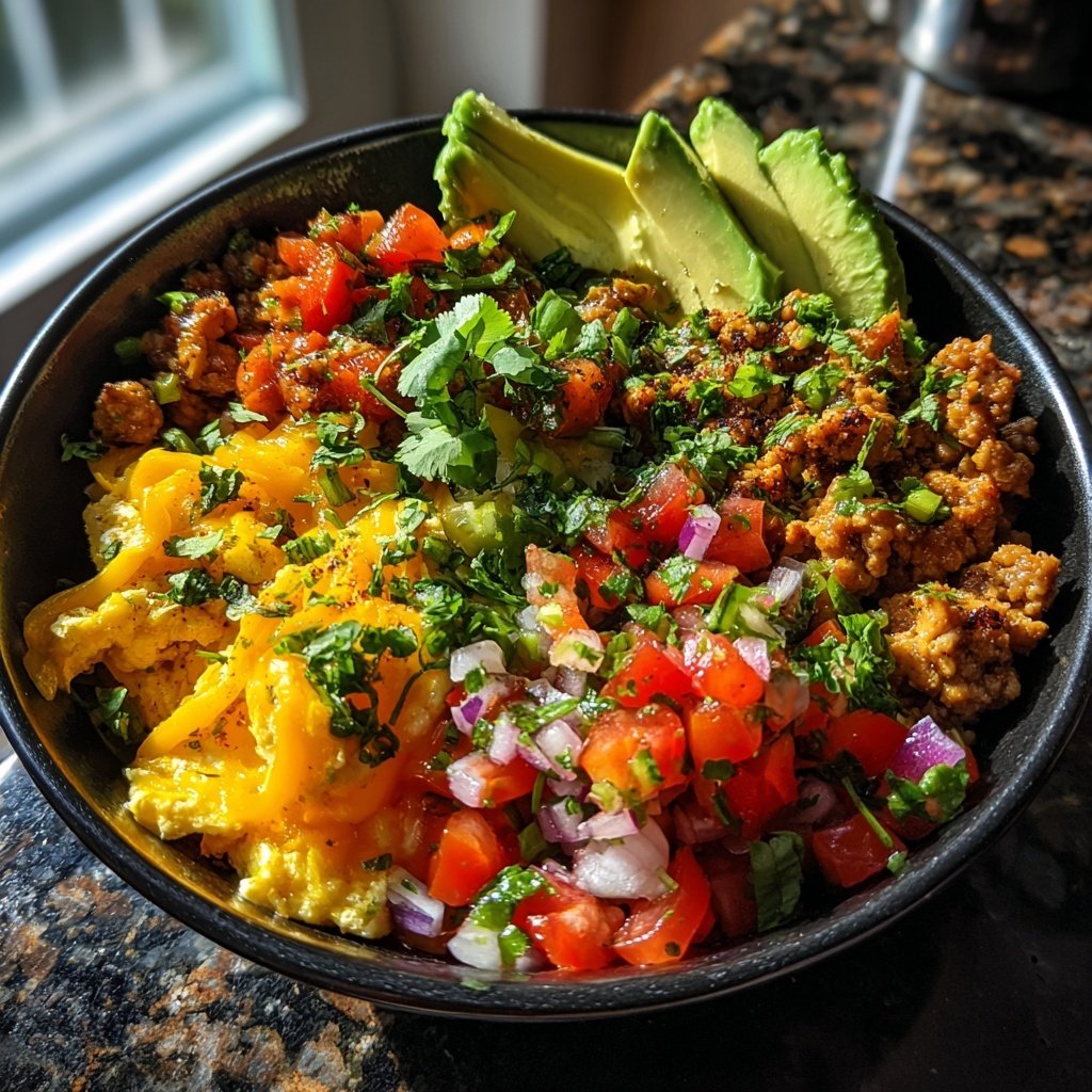 Ground Turkey Taco Bowl