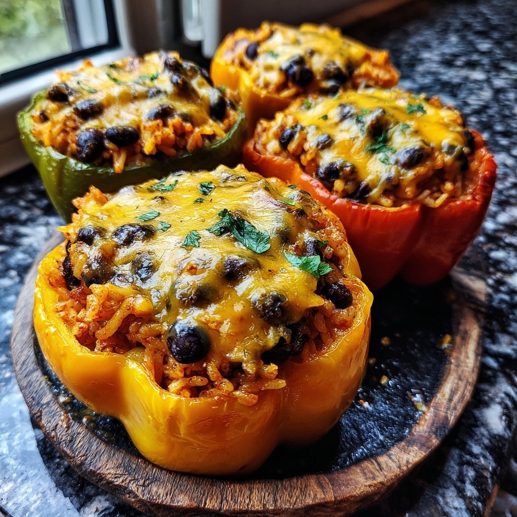 Sunday Stuffed Bell Peppers with Rice