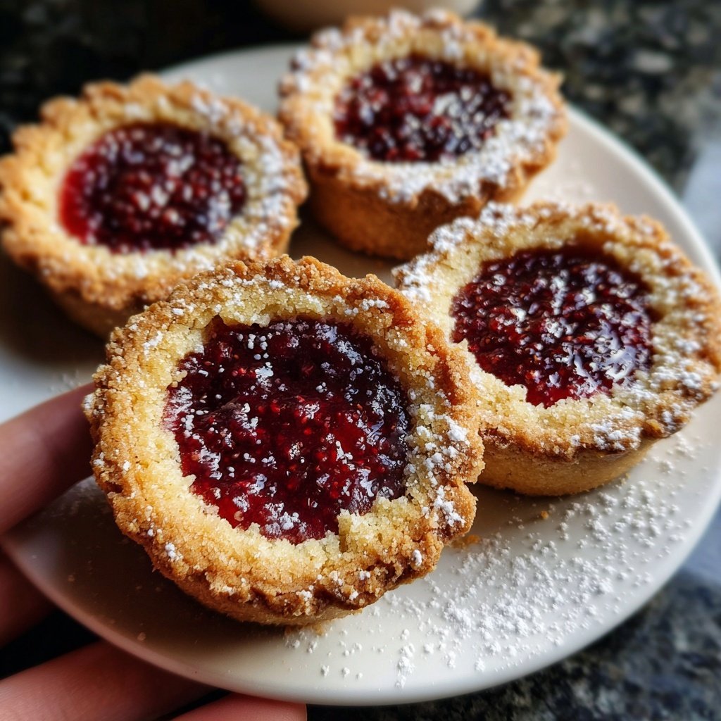 Raspberry Linzer Tarts