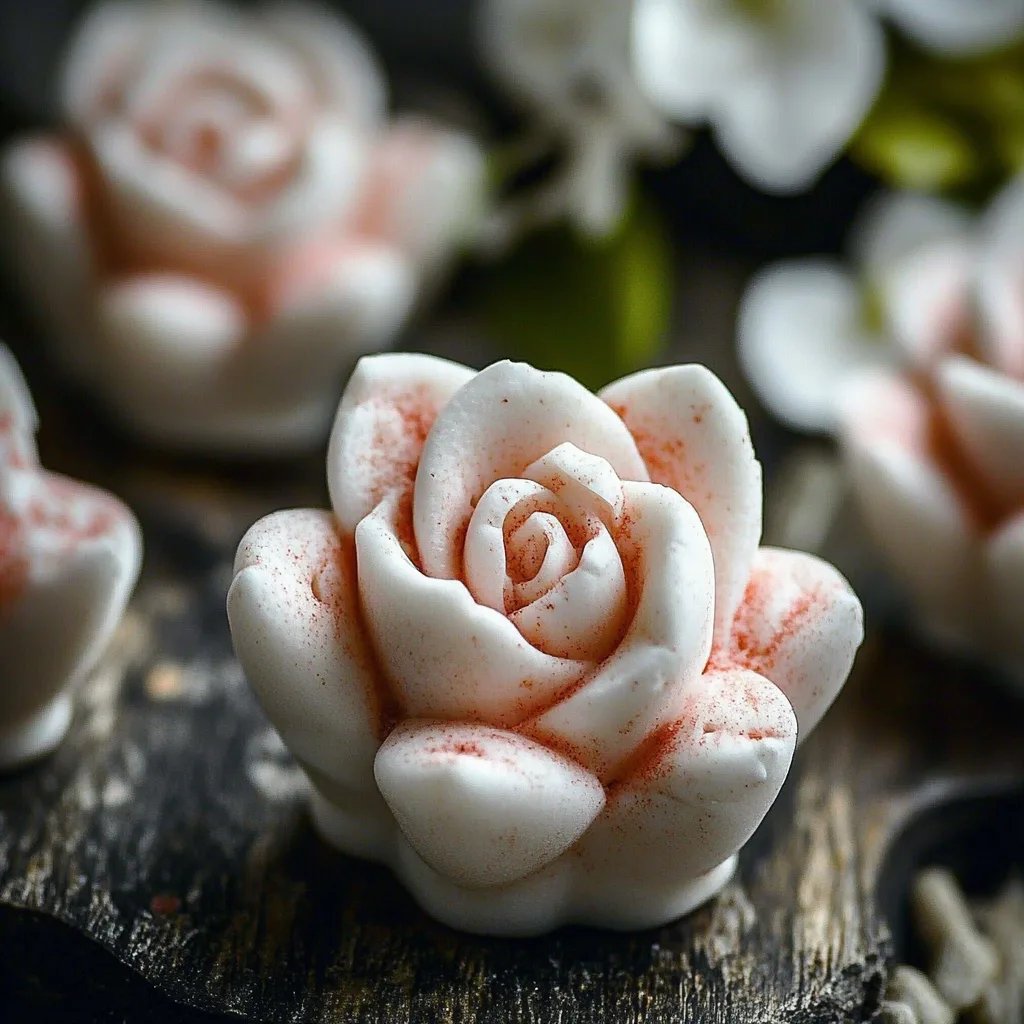 Marshmallows Blooming Roses
