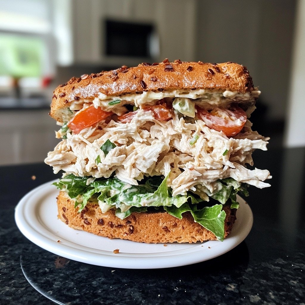 Quick Chicken Salad Sandwich Lunch