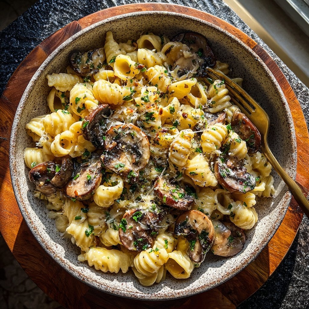 Easy Pasta With Creamy Mushroom Sauce