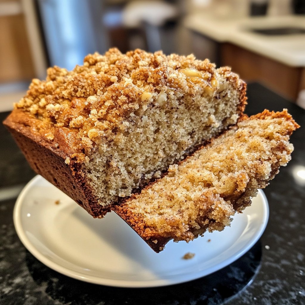 Banana Bread with Brown Sugar Streusel Recipe